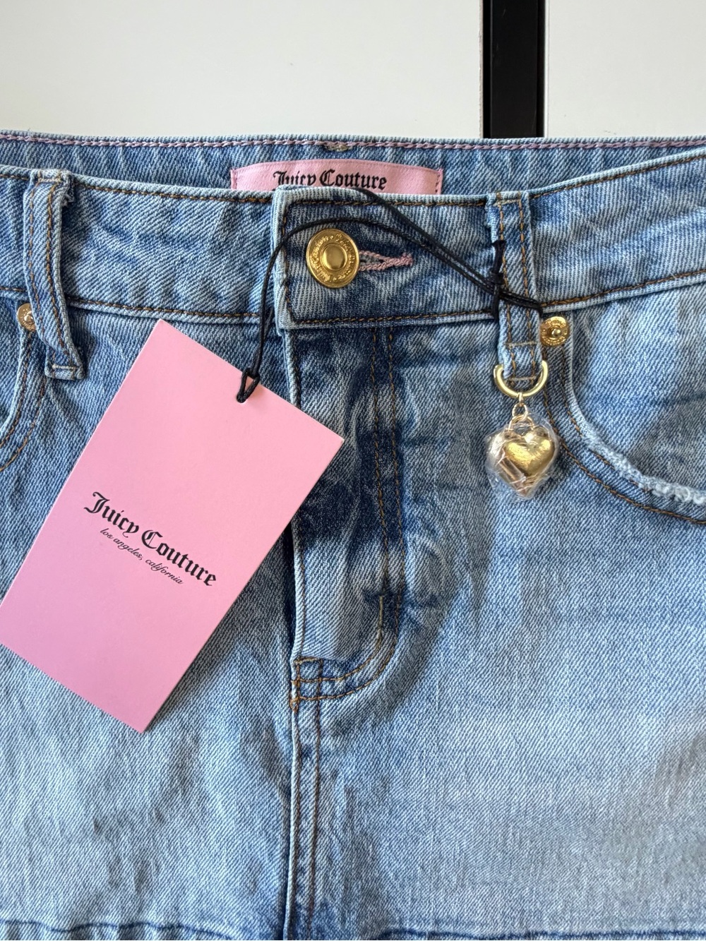 🎀 ✨ NWT Juicy Couture Y2K Style Denim Mini Skirt - Size 3/26 ✨🎀 - Picture 12 of 13